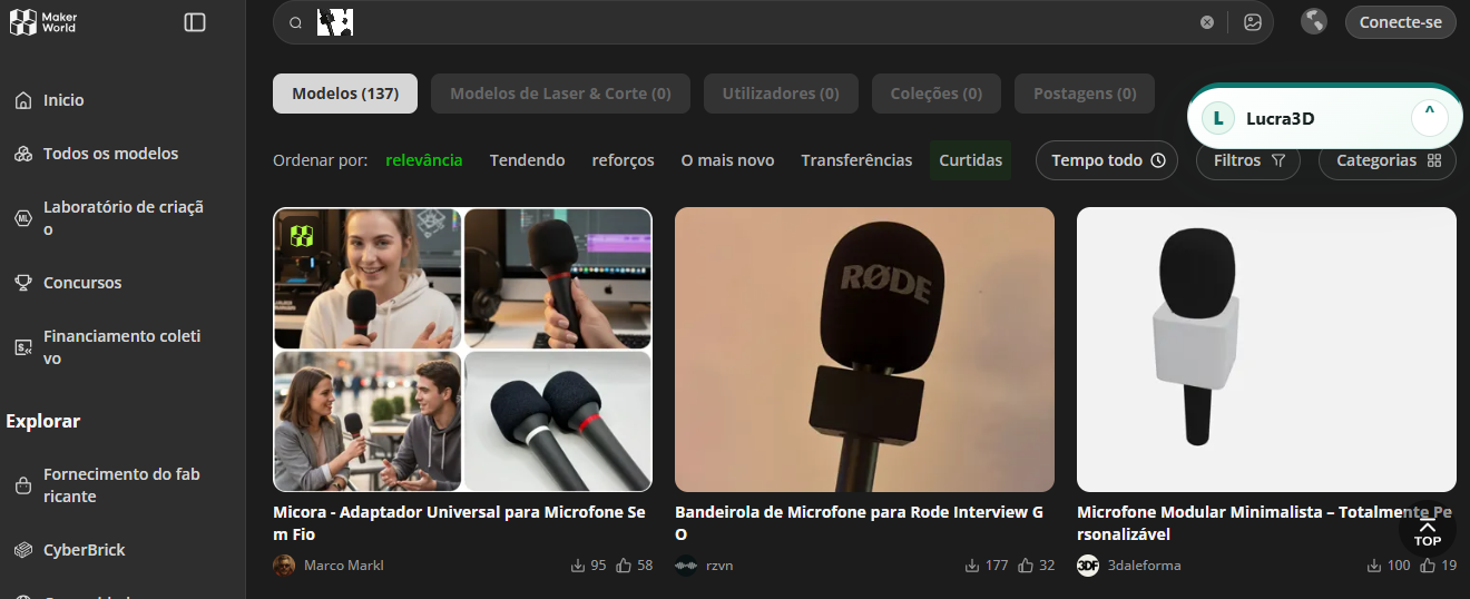 Anúncios parecidos encontrados pela busca por imagem